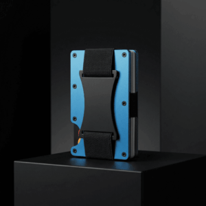 Porte-cartes Carbone Minimaliste Bleu - Slim & Anti-RFID